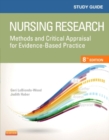 Image for Study guide for nursing research  : methods and critical appraisal for evidence-based practice