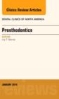 Image for Prosthodontics : Volume 58-1