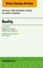 Image for Quality, An Issue of Critical Nursing Clinics of North America, : 26-4
