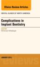 Image for Complications in Implant Dentistry, An Issue of Dental Clinics of North America : Volume 59-1