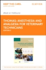 Image for Anesthesia and analgesia for veterinary technicians.