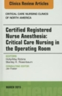 Image for Certified registered nurse anesthesia : Volume 27-1