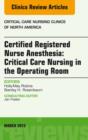 Image for Certified registered nurse anesthesia