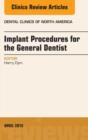 Image for Implant procedures for the general dentist