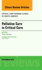 Image for Palliative care in critical care : Volume 27-3