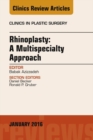 Image for Rhinoplasty: a multispecialty approach