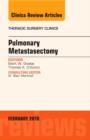 Image for Pulmonary metastasectomy : Volume 26-1