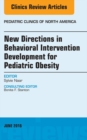 Image for New directions in behavioral intervention development for pediatric obesity : 63-3