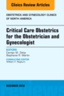 Image for Critical care obstetrics for the obstetrician and gynecologist : Volume 43-4