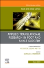 Image for Applied translational research in foot and ankle surgery : Volume 28-1