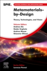 Image for Metamaterials-by-design  : theory, technologies, and vision