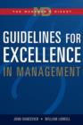 Image for Guidelines for excellence in management