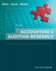 Image for Accounting and Auditing Research
