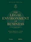 Image for The Legal Environment of Business : Text and Cases -- Ethical, Regulatory, Global, and E-Commerce Issues