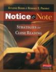 Image for NOTICE &amp; NOTE STRATEGIES FOR CLOSE READI