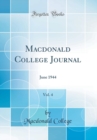 Image for Macdonald College Journal, Vol. 4: June 1944 (Classic Reprint)