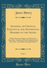 Image for Aeneidea, or Critical, Exegetical and Aesthetical Remarks on the Aeneis, Vol. 1: With a Personal Collation of All the First Class Mss., Upwards of One Hundred Second Class Mss., And All the Principal 