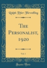 Image for The Personalist, 1920, Vol. 1 (Classic Reprint)