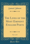 Image for The Lives of the Most Eminent English Poets, Vol. 1 of 3 (Classic Reprint)