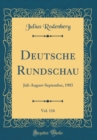 Image for Deutsche Rundschau, Vol. 116: Juli-August-September, 1903 (Classic Reprint)