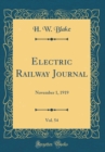 Image for Electric Railway Journal, Vol. 54: November 1, 1919 (Classic Reprint)