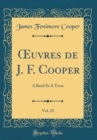 Image for ?uvres de J. F. Cooper, Vol. 22: A Bord Et A Terre (Classic Reprint)