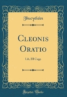 Image for Cleonis Oratio: Lib, III Capp (Classic Reprint)