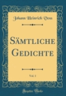 Image for Samtliche Gedichte, Vol. 1 (Classic Reprint)