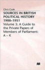 Image for Sources In British Political History, 1900-1951