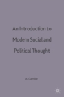 Image for An introduction to modern social and political thought