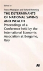 Image for The Determinants of National Saving and Wealth