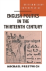 Image for English Politics in the Thirteenth Century