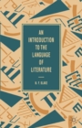 Image for An Introduction to the Language of Literature