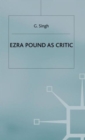 Image for Ezra Pound as Critic