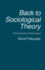 Image for Back to Sociological Theory