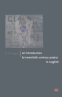 Image for An Introduction to Twentieth-century Poetry in English