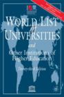 Image for The world list of universities and other institutions of higher education