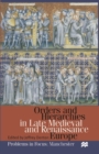 Image for Orders and hierarchies in late medieval and Renaissance Europe