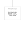 Image for The English Poor Laws 1700-1930