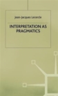 Image for Interpretation as Pragmatics