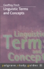 Image for Linguistic Terms and Concepts