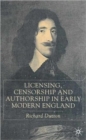 Image for Licensing, censorship and authorship in early modern England  : buggeswords