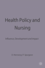Image for Health Policy and Nursing