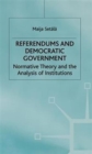 Image for Referendums and Democratic Government