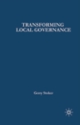 Image for Transforming local governance  : from Thatcherism to New Labour