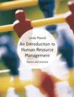 Image for An introduction to human resource management  : theory and practice