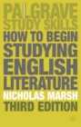 Image for How to Begin Studying English Literature
