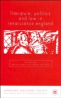 Image for Literature, politics and law in Renaissance England