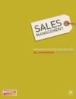 Image for Sales management  : principles, process and practice