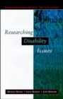 Image for Researching Disability Issues
